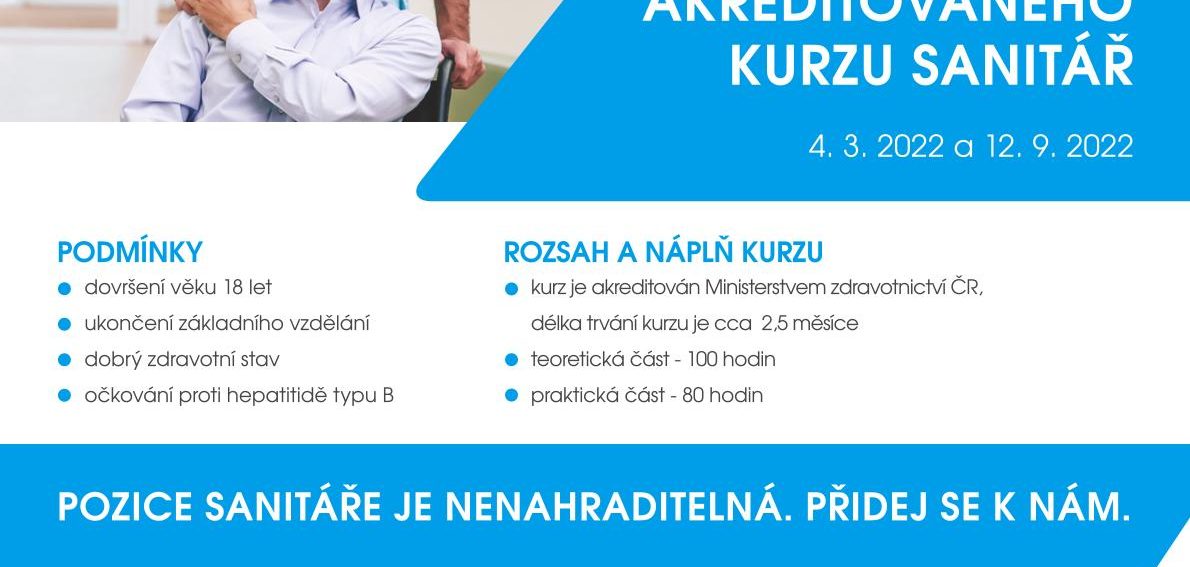 Kurz sanitáře v nemocnici Mělník