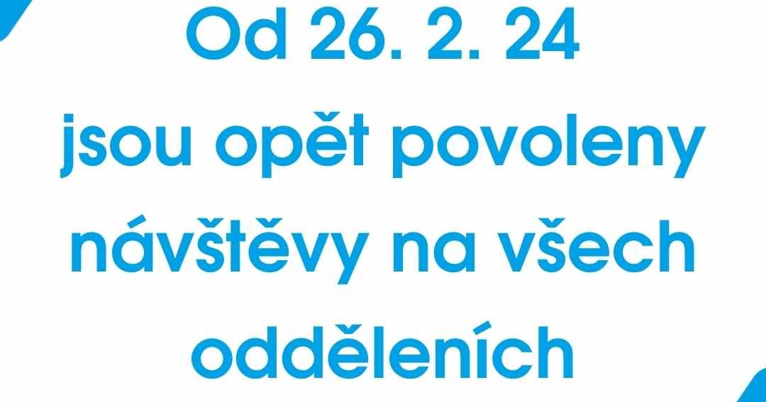 Návštěvy povoleny
